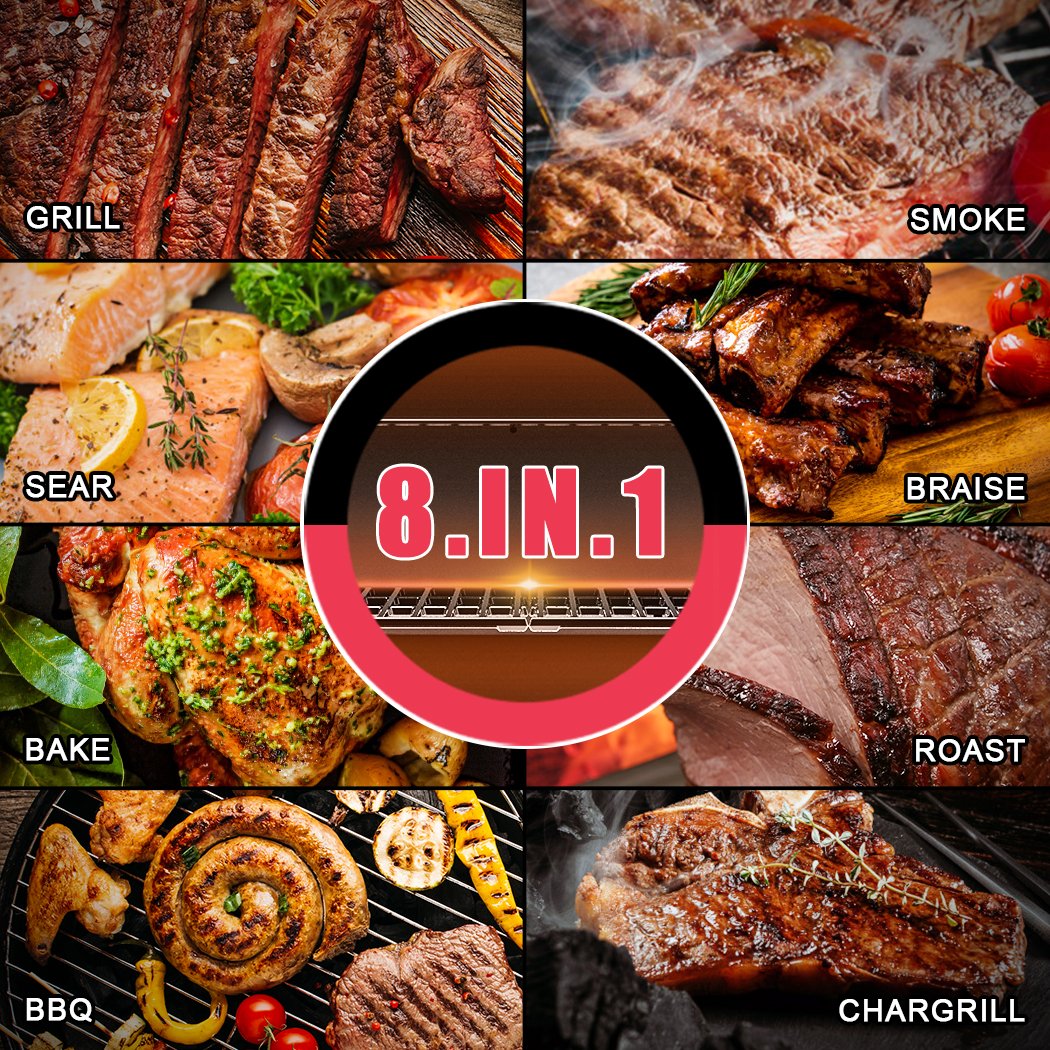 Asmoke AS500N-2 WOOD PELLET GRILL SILVER AS500