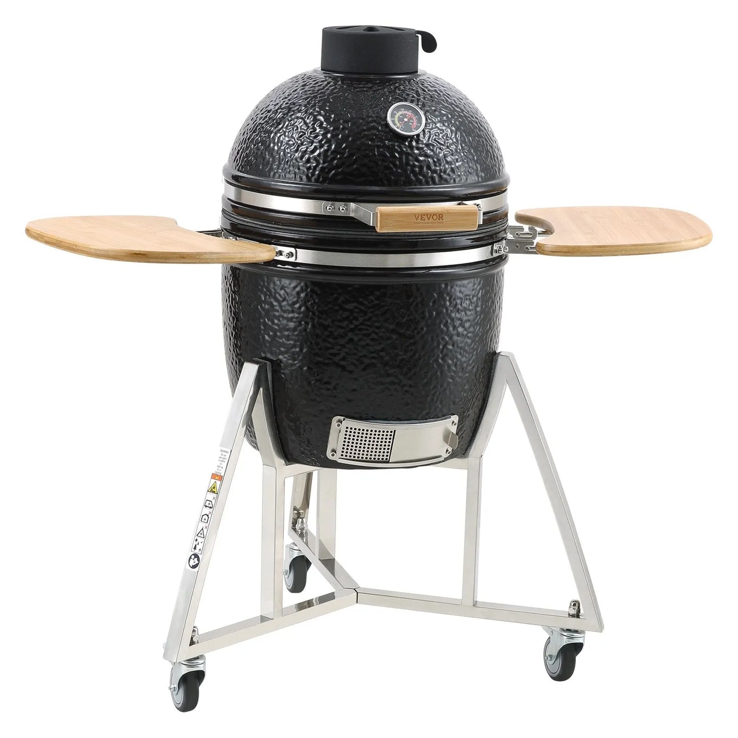VEVOR Portable BBQ Grill & Smoker - Heavy Duty, Charcoal and Propane